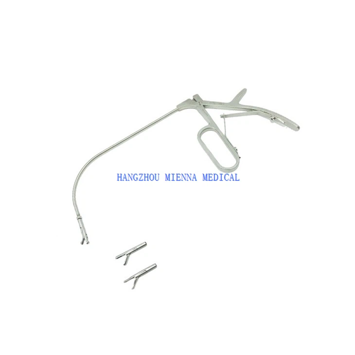 Medical ENT Indirect Laryngeal Forceps Laryngeal Instruments With Three Heads
